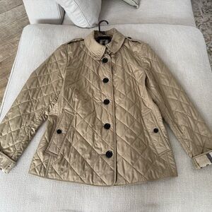 Burberry Quilted Beige Puffer Jacket